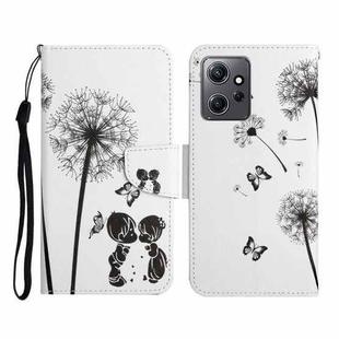 For Xiaomi Redmi Note 12 4G Global Colored Drawing Pattern Flip Leather Phone Case(Dandelion)