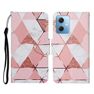 For Xiaomi Redmi Note 12 5G Global/Poco X5 Colored Drawing Pattern Flip Leather Phone Case(Marble)