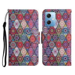 For Xiaomi Redmi Note 12 5G Global/Poco X5 Colored Drawing Pattern Flip Leather Phone Case(Diamond Kaleidoscope)