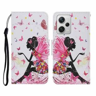 For Xiaomi Redmi Note 12 Pro 5G/Poco X5 Pro Colored Drawing Pattern Flip Leather Phone Case(Dancing Girl)