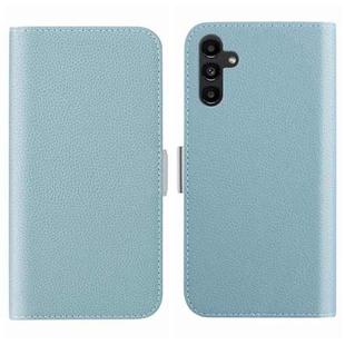 For Samsung Galaxy A34 5G Candy Color Litchi Texture Leather Phone Case(Light Blue)