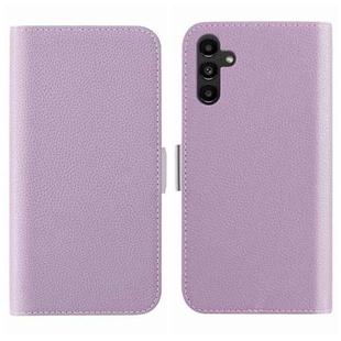 For Samsung Galaxy A34 5G Candy Color Litchi Texture Leather Phone Case(Light Purple)