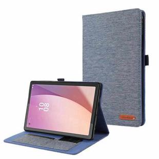 For Lenovo Tab M9 Fabric Leather Tablet Case(Blue)