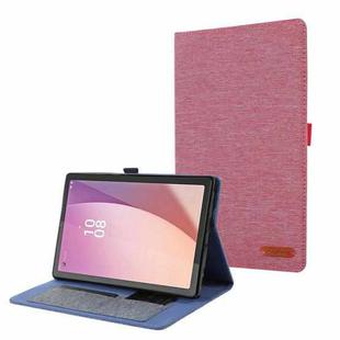 For Lenovo Tab M9 Fabric Leather Tablet Case(Rose Red)