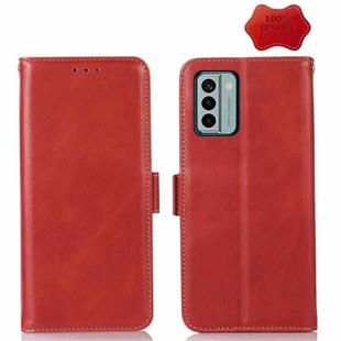 For Nokia G22 4G Crazy Horse Top Layer Cowhide Leather Phone Case(Red)