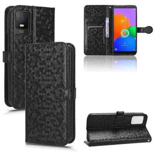 For TCL 403 Honeycomb Dot Texture Leather Phone Case(Black)