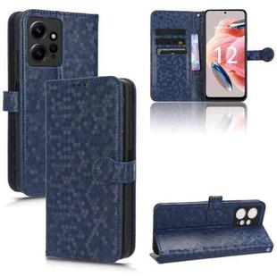 For Xiaomi Redmi Note 12 4G Global Honeycomb Dot Texture Leather Phone Case(Blue)