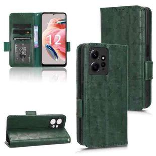For Xiaomi Redmi Note 12 4G Global Symmetrical Triangle Leather Phone Case(Green)