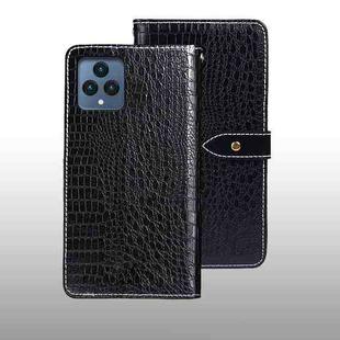 For T-Mobile REVVL 6 5G idewei Crocodile Texture Leather Phone Case(Black)