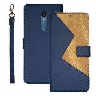 For Sharp Rouvo V idewei Two-color Splicing Leather Phone Case(Blue)