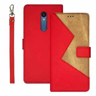 For Sharp Rouvo V idewei Two-color Splicing Leather Phone Case(Red)