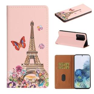 For Galaxy S20 Ultra 3D Painting Horizontal Flip Leather Case with Holder & Card Slot & Wallet & Lanyard(Iron Tower)