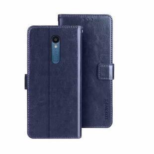 For Sharp Rouvo V idewei Crazy Horse Texture Leather Phone Case with Holder(Blue)