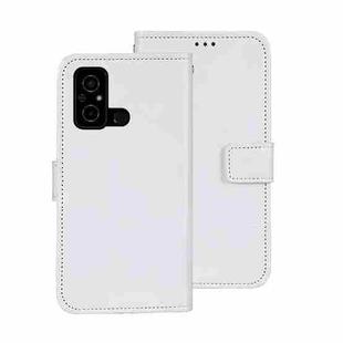 For Xiaomi Poco C55/Redmi 12C/Redmi 11A idewei Crazy Horse Texture Leather Phone Case with Holder(White)