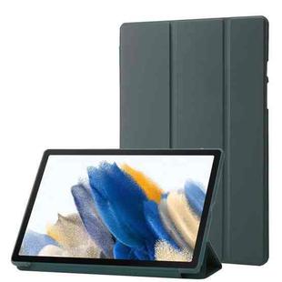For Huawei Matepad SE 3-fold TPU Leather Tablet Case(Dark Green)