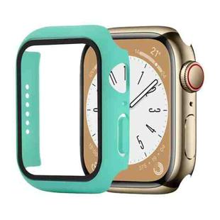 Shockproof PC+Tempered Glass Watch Protective Case For Apple Watch Series 8&7 41mm(Light Green)