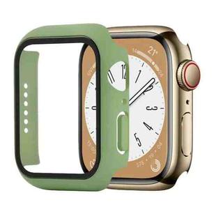 Shockproof PC+Tempered Glass Watch Protective Case For Apple Watch Series 8&7 45mm(Mint Green)