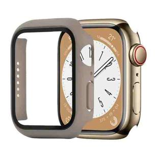 Shockproof PC+Tempered Glass Watch Protective Case For Apple Watch Series 8&7 45mm(Khaki)