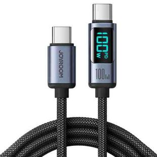 JOYROOM S-CC100A16 100W USB-C / Type-C to USB-C / Type-C Digital Display Fast Charging Data Cable, Length:1.2m(Black)