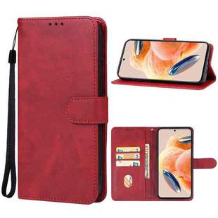 For Xiaomi Redmi Note 12 Pro 4G Leather Phone Case(Red)
