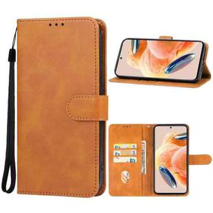 For Xiaomi Redmi Note 12 Pro 4G Leather Phone Case(Brown)