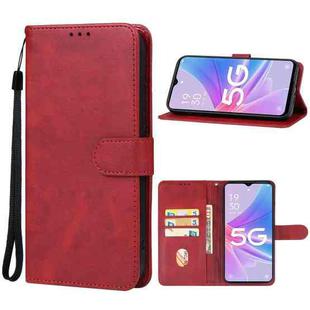 For OPPO A1x Leather Phone Case(Red)