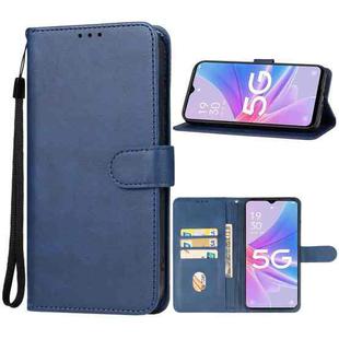 For OPPO A1x Leather Phone Case(Blue)