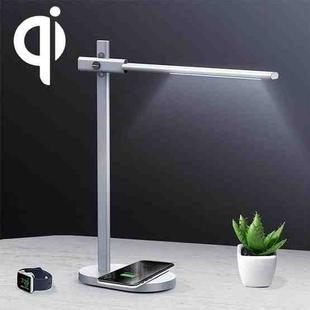 Momax QL1 2 in 1 Qi Standard Fast Charging Wireless Charger LED Desk Lamp, EU Plug(White)