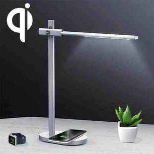 Momax QL1 2 in 1 Qi Standard Fast Charging Wireless Charger LED Desk Lamp, AU Plug(White)