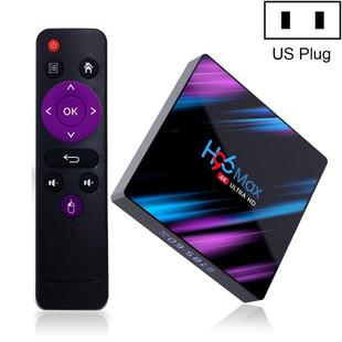 H96 Max-3318 4K Ultra HD Android TV Box with Remote Controller, Android 10.0, RK3318 Quad-Core 64bit Cortex-A53, 2GB+16GB, Support TF Card / USBx2 / AV / Ethernet, Plug Specification:US Plug