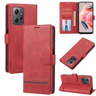 For Xiaomi Redmi Note 12 4G Global Classic Wallet Flip Leather Phone Case(Red)