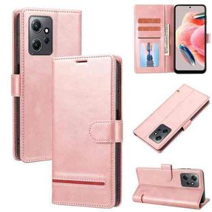 For Xiaomi Redmi Note 12 4G Global Classic Wallet Flip Leather Phone Case(Pink)