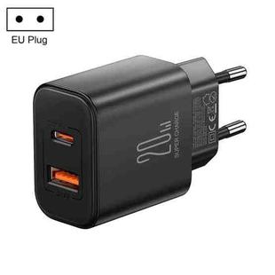 J0YROOM TCF05 20W USB+USB-C/Type-C Fast Charger, Specification:EU Plug(Black)
