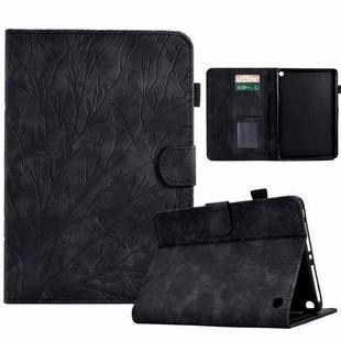 For Amazon Fire HD 8 / HD 8 Plus 2020 2022 Fortune Tree Pressure Flower PU Tablet Case with Wake-up / Sleep Function(Black)