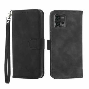 For Motorola Moto G Power 2023 Dierfeng Dream Line TPU + PU Leather Phone Case(Black)