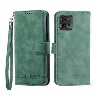 For Motorola Moto G Power 2023 Dierfeng Dream Line TPU + PU Leather Phone Case(Green)