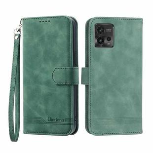 For Motorola Moto G Stylus 5G 2023 Dierfeng Dream Line TPU + PU Leather Phone Case(Green)