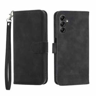 For Samsung Galaxy A24 4G Global Dierfeng Dream Line TPU + PU Leather Phone Case(Black)