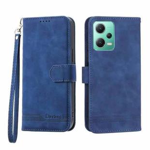 For Xiaomi Redmi Note 12 4G Global Dierfeng Dream Line TPU + PU Leather Phone Case(Blue)
