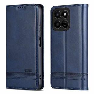 For Honor Play 60 Plus AZNS Magnetic Calf Texture Flip Leather Phone Case(Dark Blue)
