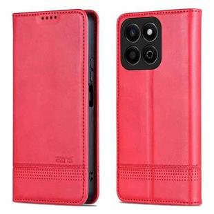 For Honor Play 60 Plus AZNS Magnetic Calf Texture Flip Leather Phone Case(Red)