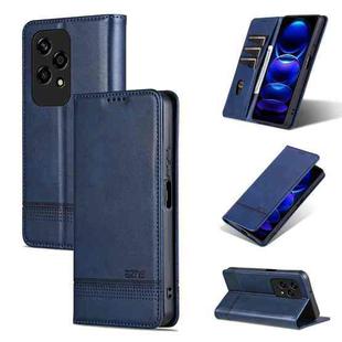 For Honor 200 Lite Global AZNS Magnetic Calf Texture Flip Leather Phone Case(Dark Blue)