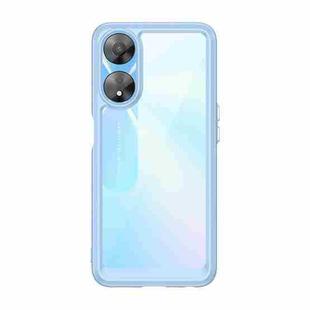 For OPPO A78 Colorful Series Acrylic + TPU Phone Case(Blue)