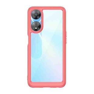 For OPPO A78 Colorful Series Acrylic + TPU Phone Case(Red)