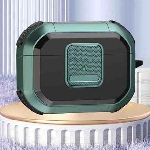 For AirPods Pro Wireless Earphones Protective Case(Dark Green)