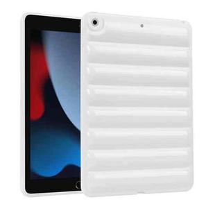 For iPad 10.2 2021 / 2020 / 2019 Eiderdown Cushion Shockproof Tablet Case(White)