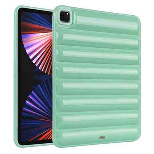 For iPad Pro 12.9 2022 / 2021 Eiderdown Cushion Shockproof Tablet Case(Green)