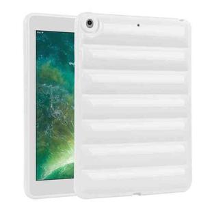 For iPad 9.7 2018 / 2017 Eiderdown Cushion Shockproof Tablet Case(White)