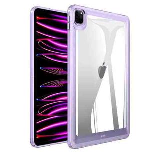 For iPad Pro 11 2022 / 2021 / 2020 Transparent Acrylic Tablet Case(Light Purple)
