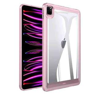 For iPad Pro 11 2022 / 2021 / 2020 Transparent Acrylic Tablet Case(Pink)